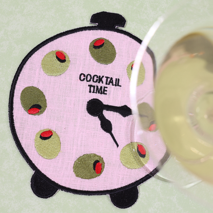 Cocktail Time Linen Cocktail Napkins