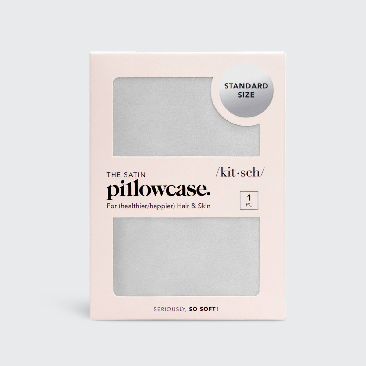 Satin Pillowcase Standard - Silver
