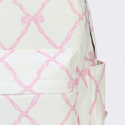 Bow Printed Backpack