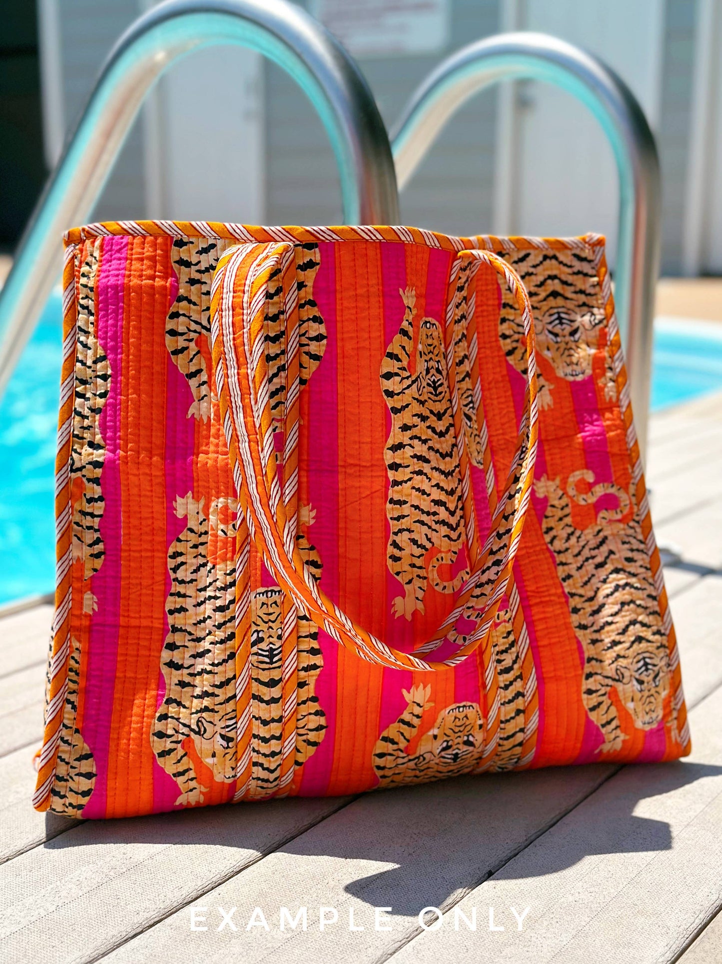 Orange Tiger Tote