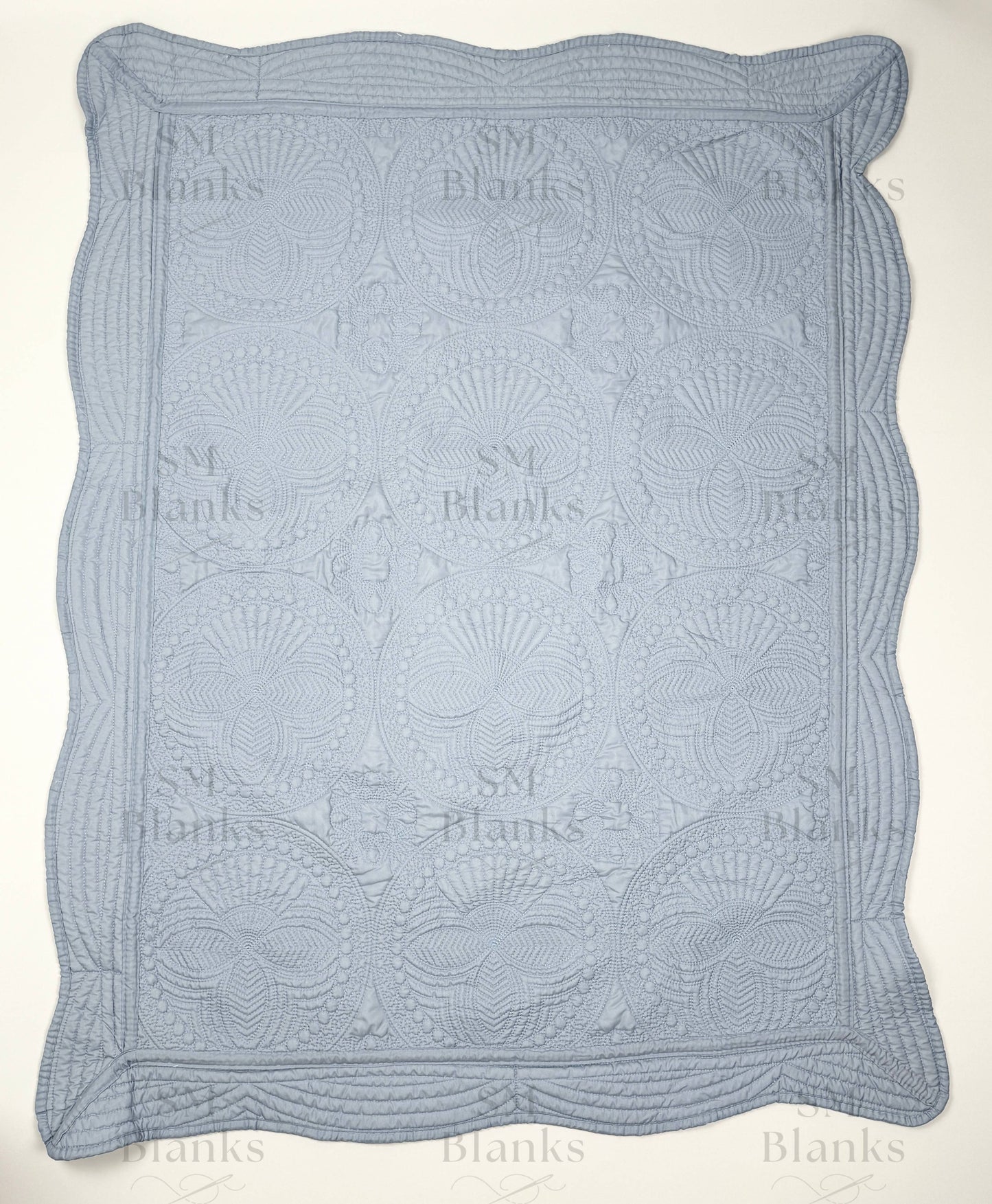 Dusty Blue Heirloom Quilt