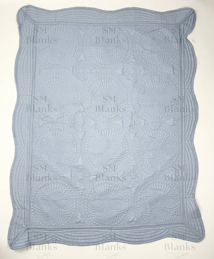 Dusty Blue Heirloom Quilt