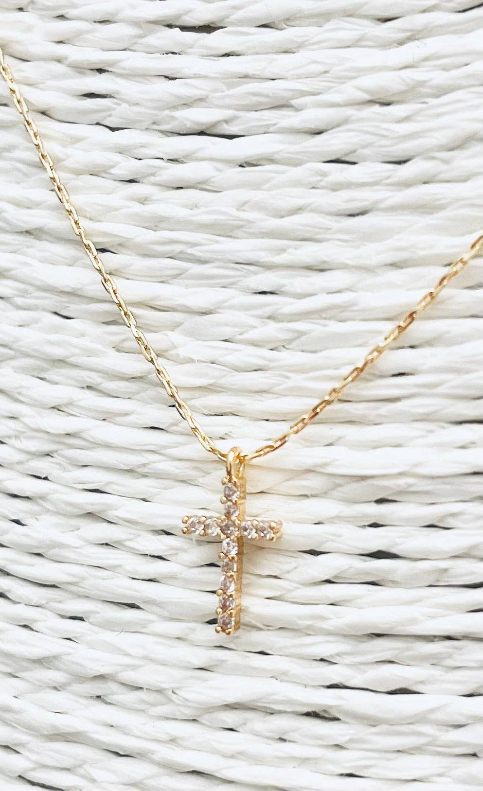 Crystal Cross Necklace