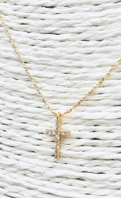Crystal Cross Necklace