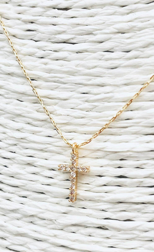Crystal Cross Necklace