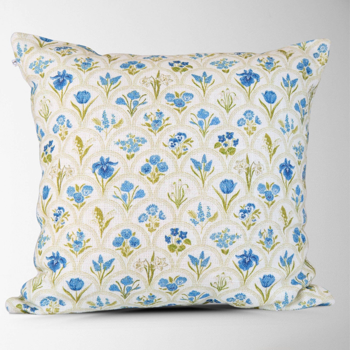 Harlow Blue Floral Garden Pillow