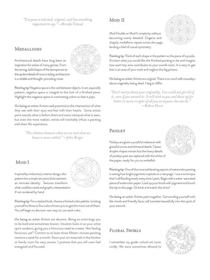 Painterly Days: The Pattern Watercoloring Book