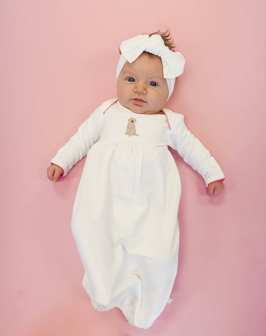Doodle Puppy - Pip Embroidered Gown