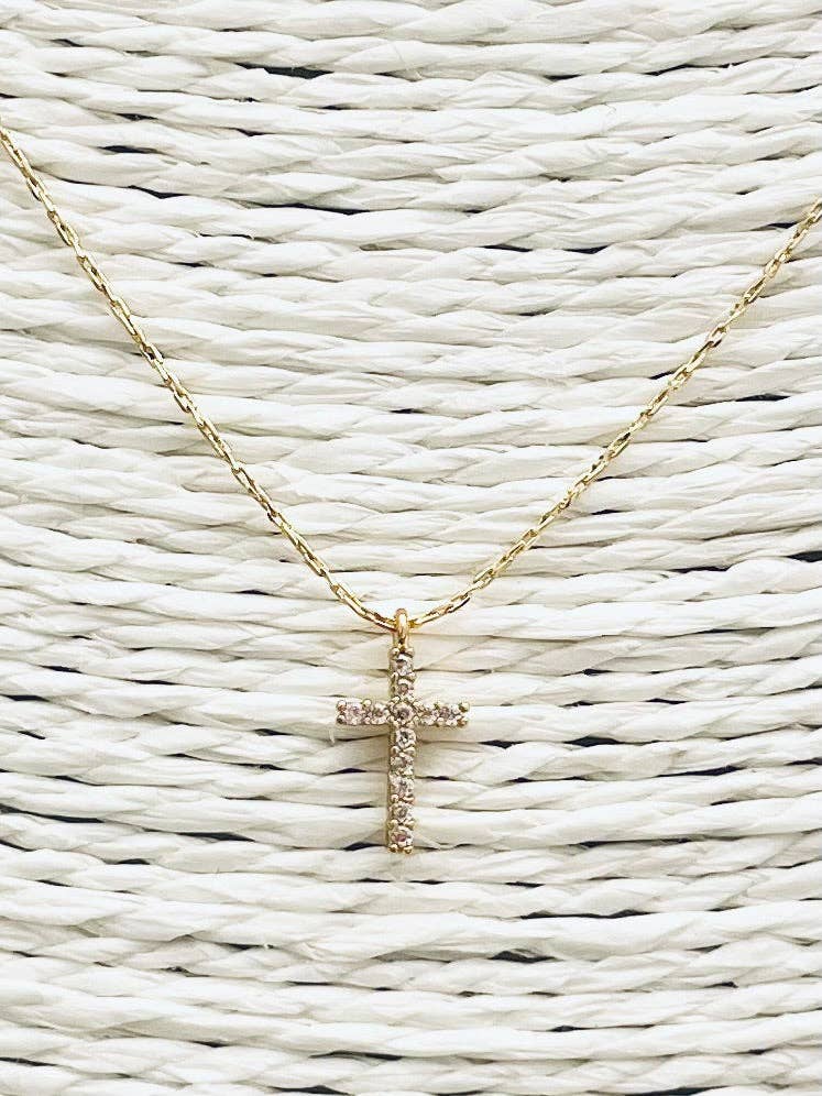 Crystal Cross Necklace