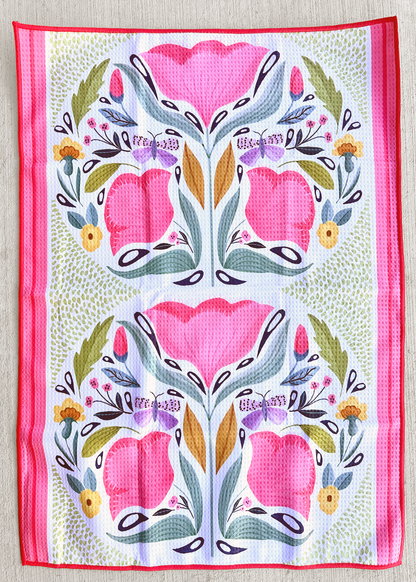 Della Waffle- Dish Towel
