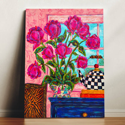 Tulips and Teapot Art
