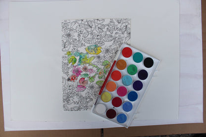 Painterly Days: The Flower Watercoloring Book