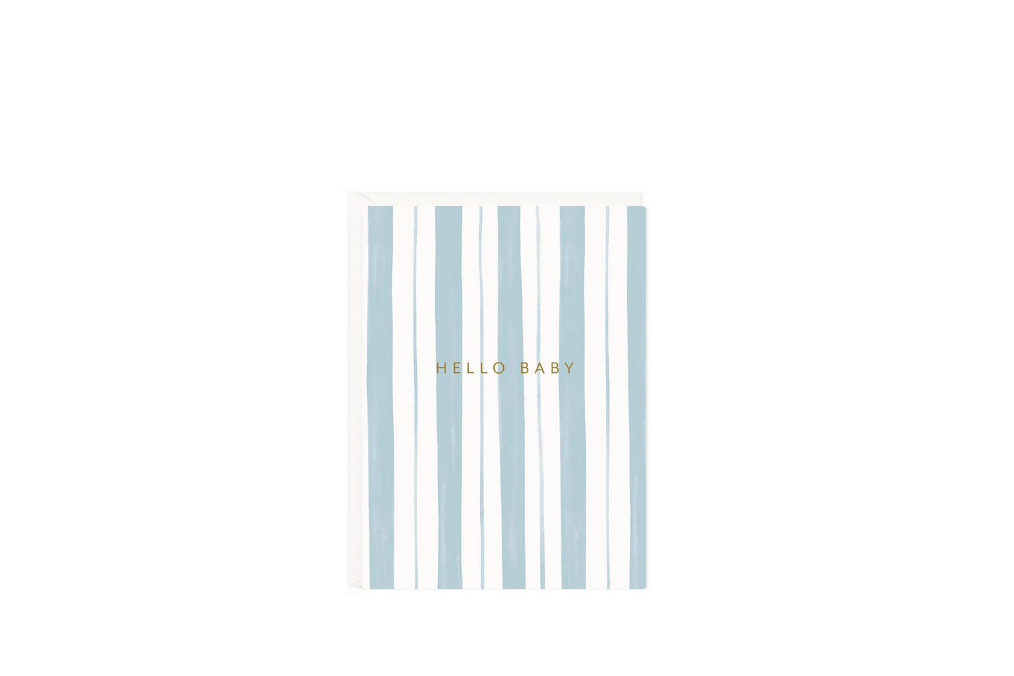 Baby Stripes Blue Mini Card