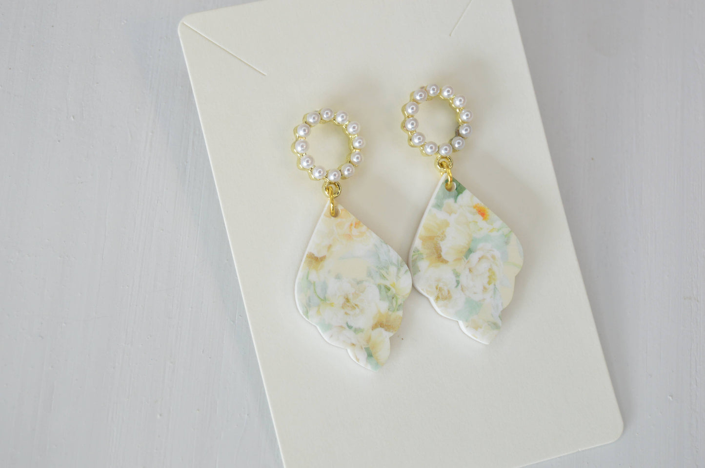 Acrylic Floral Earrings