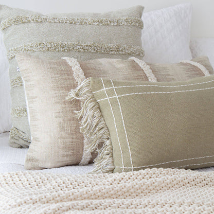 Zaylee Shibori Tufted Pillow Cover – Boho Decorative Accent