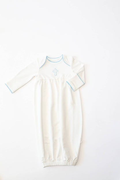Blue Cross (Baptism/Christian) Infant Gown