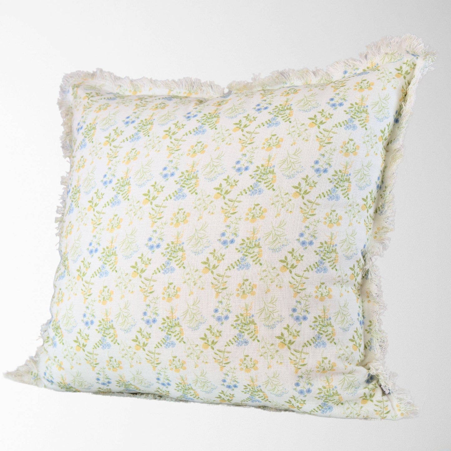 Violet Hand-Drawn Floral Pillow