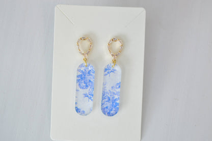 Oval Statement Earrings