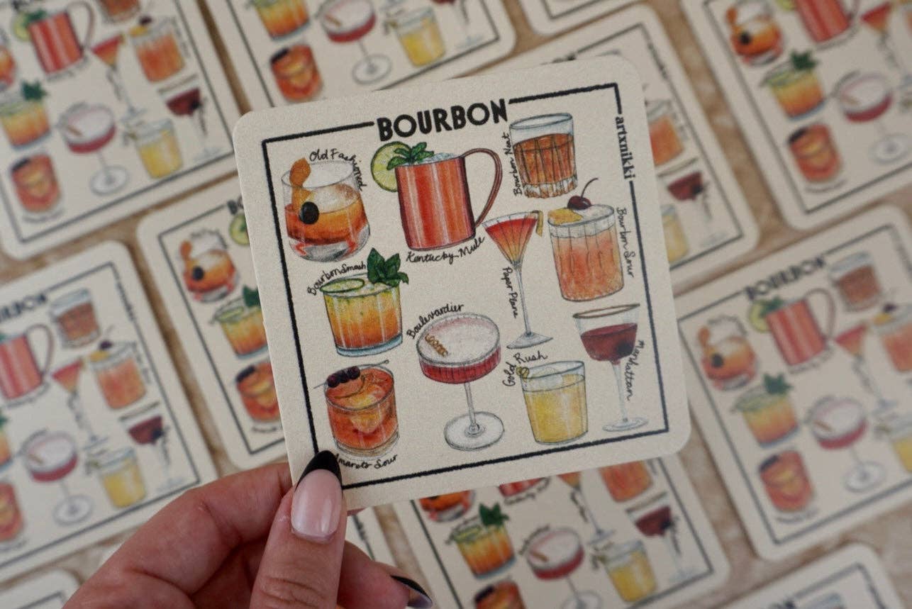 Classic Cocktail Coasters- Set of 4