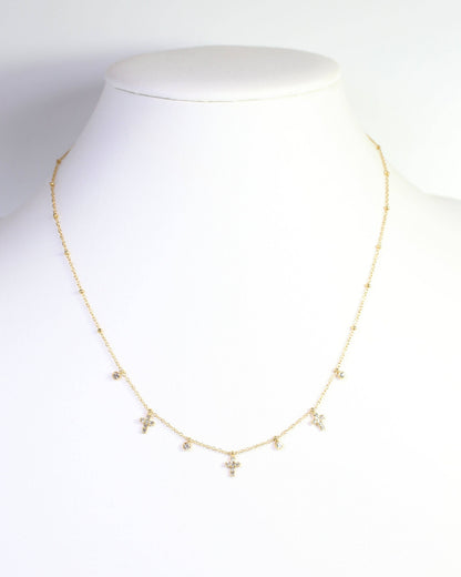 Darleen Cross Necklace WP Gold