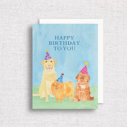 Cute Dogs Kid's Birthday Card