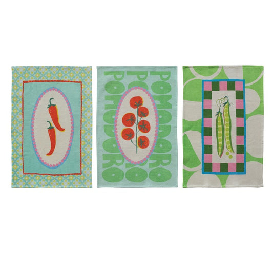Whimsical Veggie Tea Towel