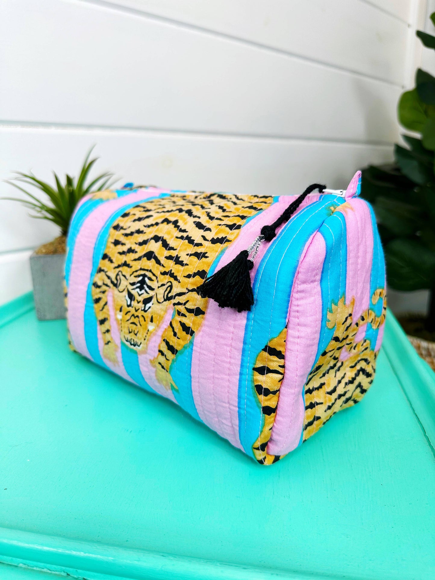 Cotton Candy Tigers- Makeup Bag