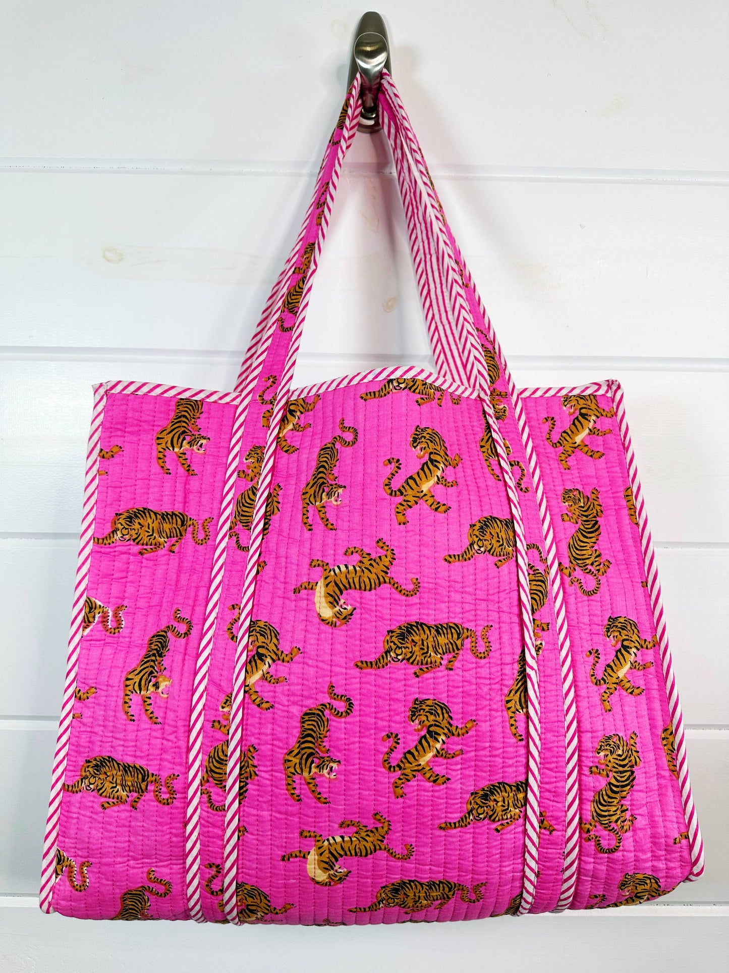 Pink Tiger Tote Bag