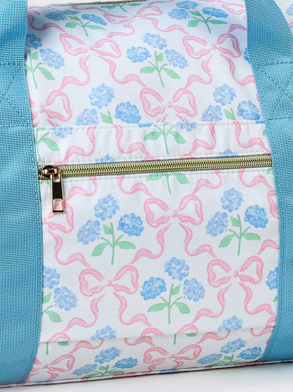 Floral Bow Duffel Bag