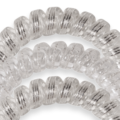 Spiral Hair Coils | Large | Silver Slay Hair Ties