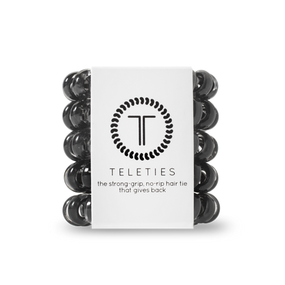 Spiral Hair Coils | Tiny | Jet Black Hair Ties