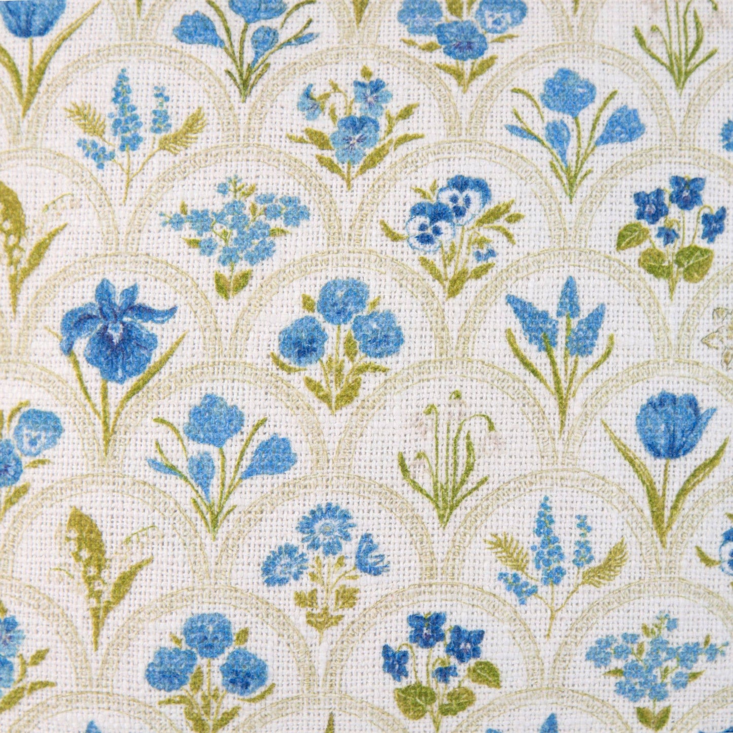 Harlow Blue Floral Garden Pillow