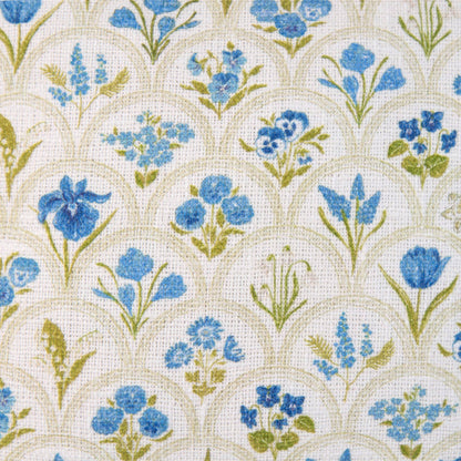 Harlow Blue Floral Garden Pillow