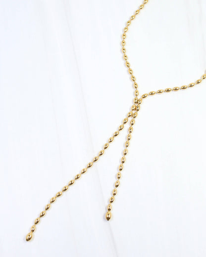 Dalary Chain Lariat Chain Necklace WP Gold