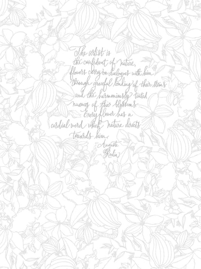 Painterly Days: The Flower Watercoloring Book