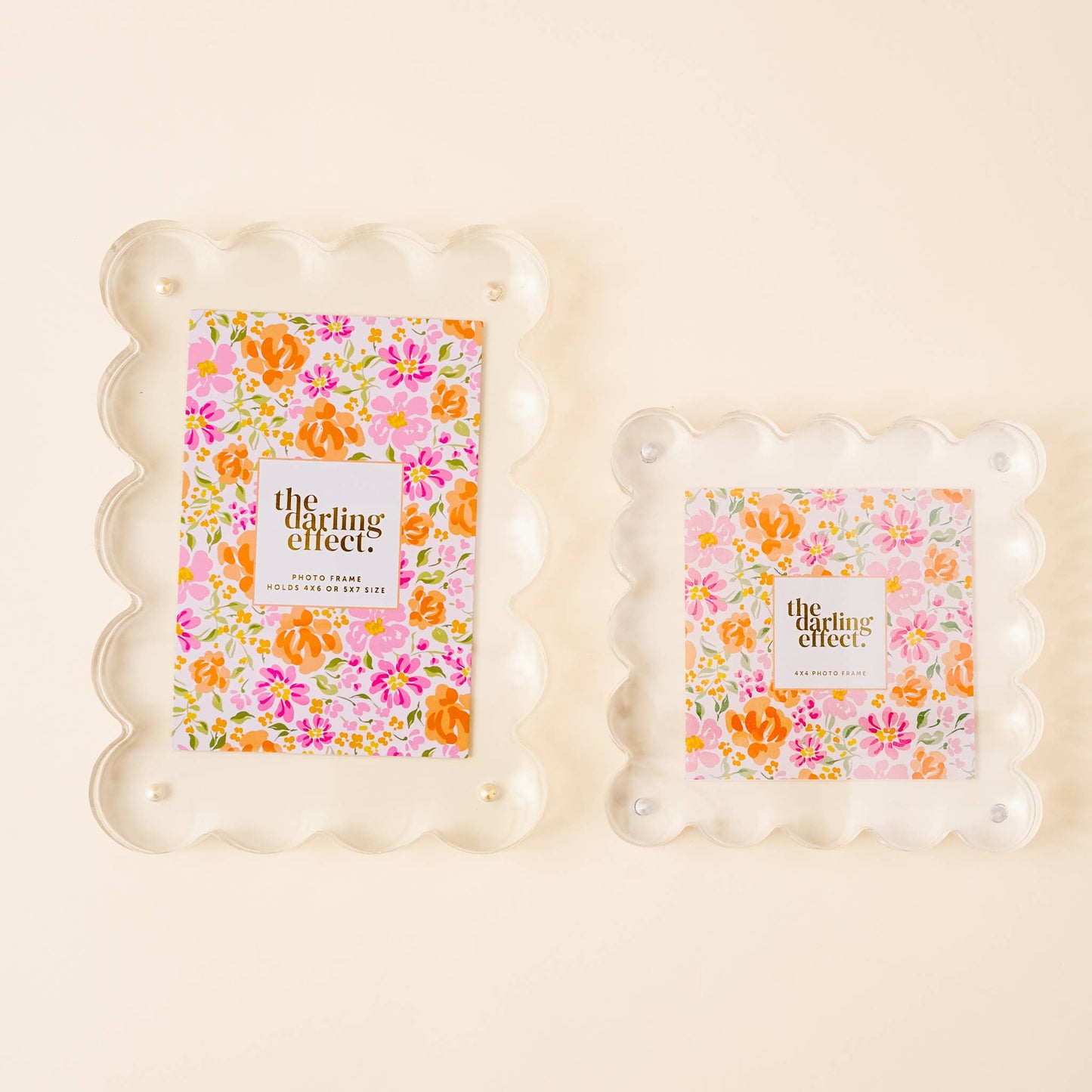 Scalloped Acrylic Frame-Clear