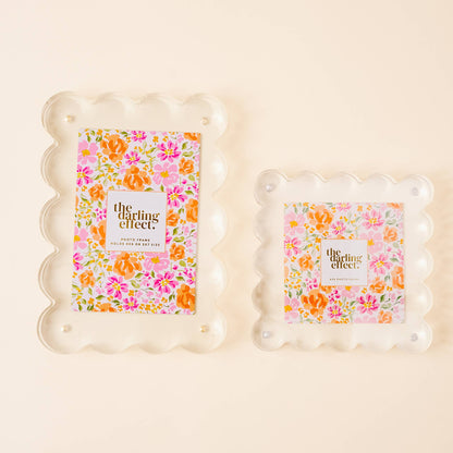 Scalloped Acrylic Frame-Clear