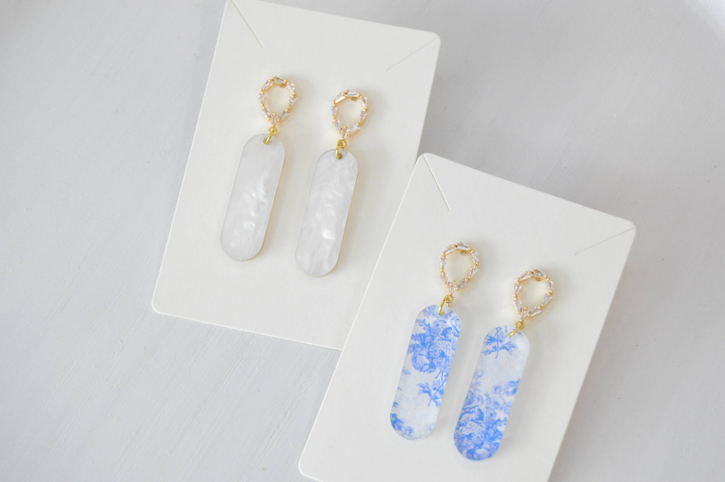 Oval Statement Earrings