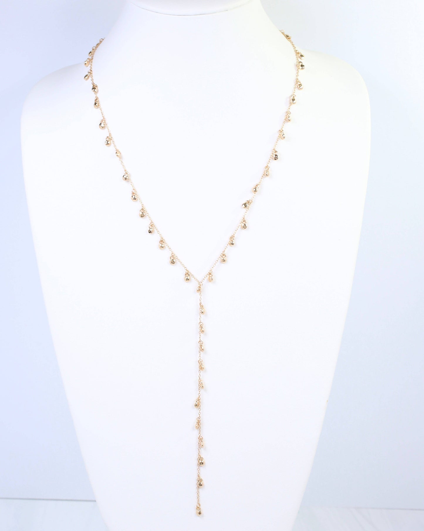 Briar Dangle Long Y Necklace Gold