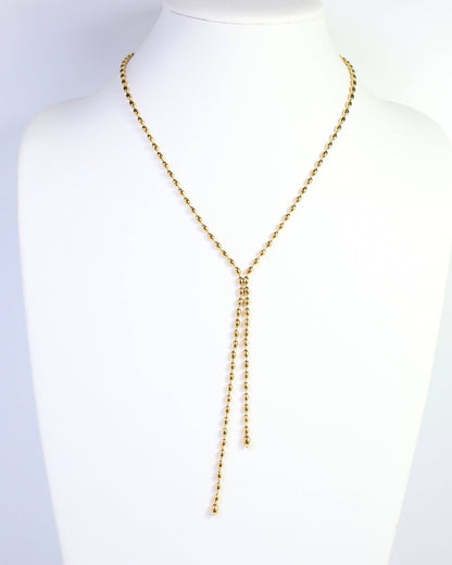 Dalary Chain Lariat Chain Necklace WP Gold