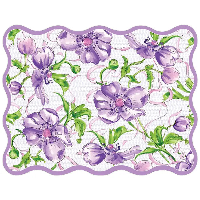 Lavender Garden Party Flower Placemat