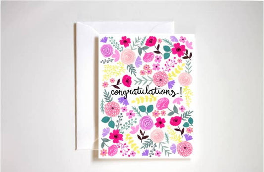 Congratulations Floral Greeting Card