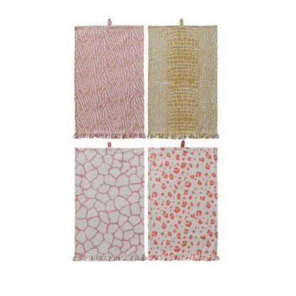 Animal Print Cotton Tea Towels
