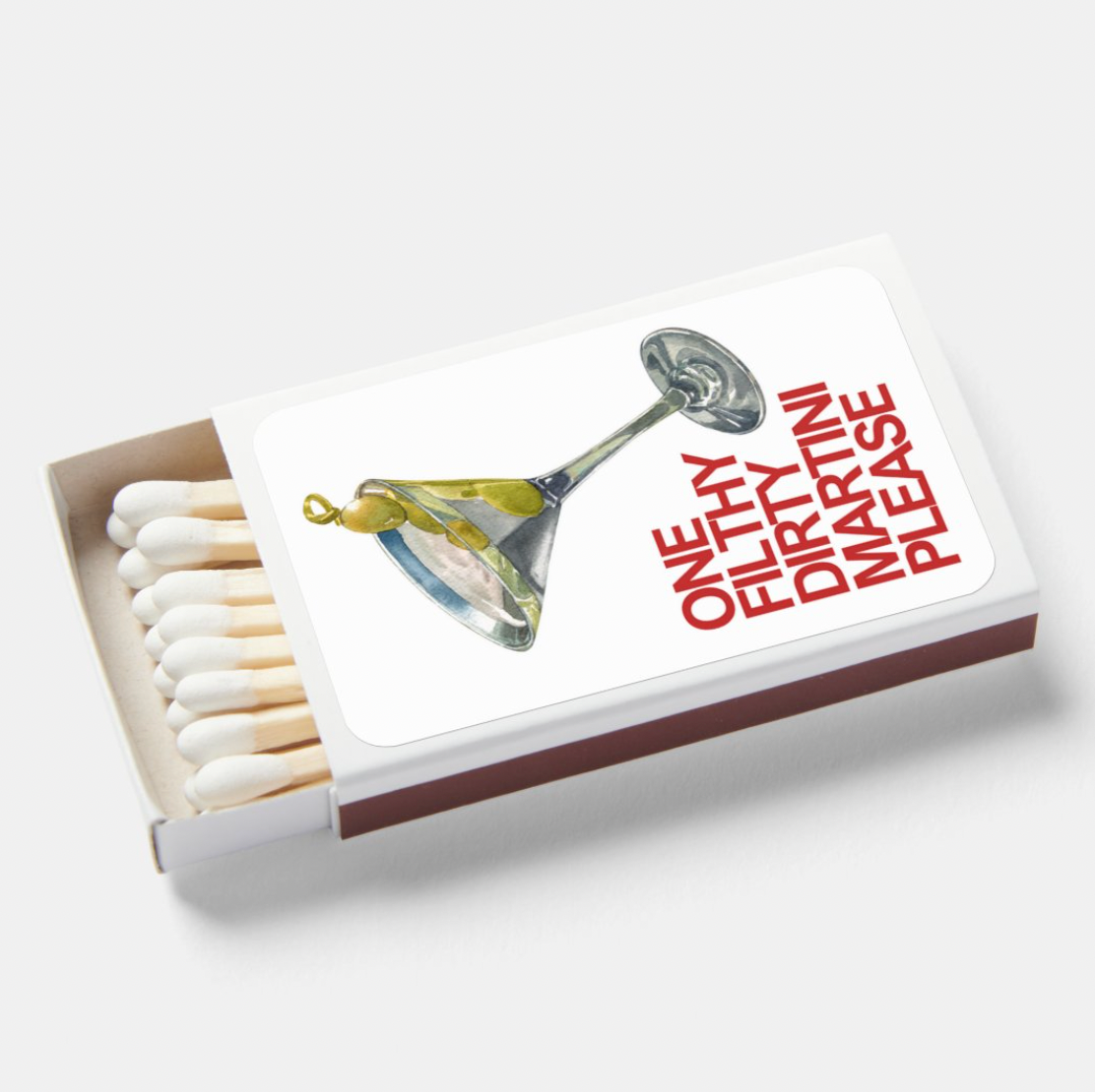Dirty Martini Match Box