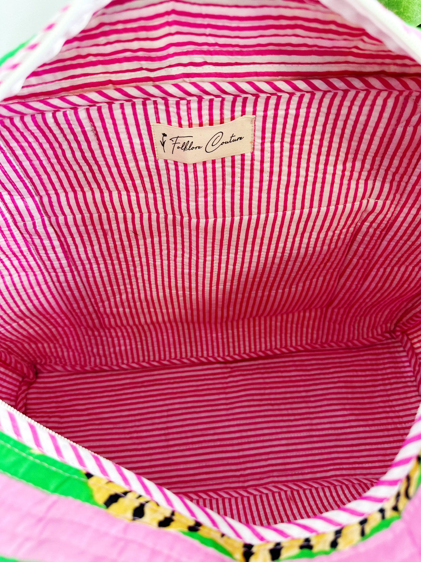 Pink & Green Tiger Duffle