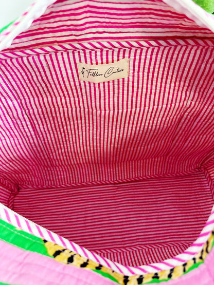 Pink & Green Tiger Duffle