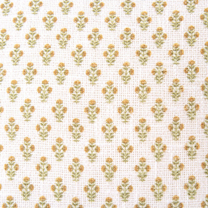 Celeste Mughal Flower Pillow- Gold