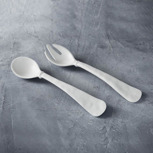 Vida Nube Large Salad Servers (White)