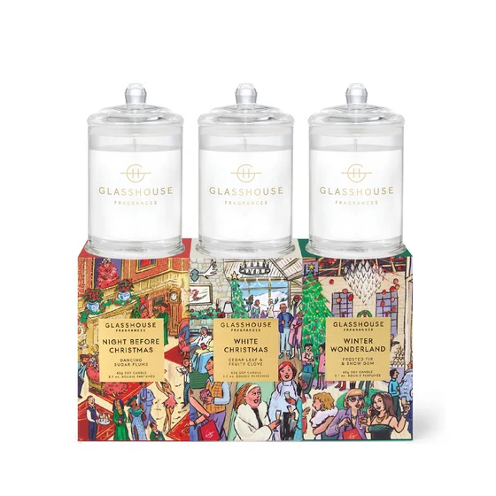 Mini Christmas Candle Trio