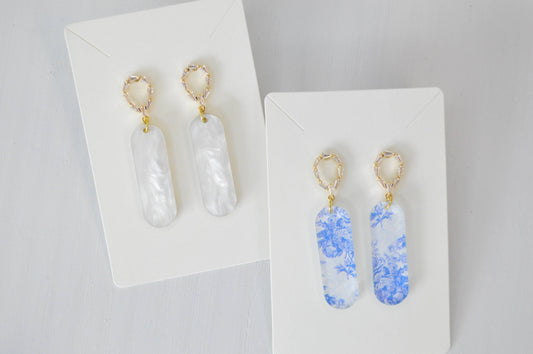 Oval Statement Earrings
